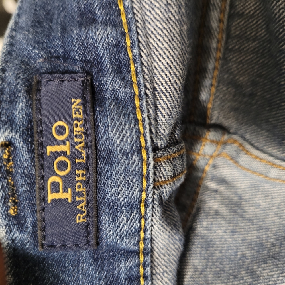 Polo Ralph Lauren 40 Distressed Cutoff Denim Shorts Raw Hem Streetwear - Picture 5 of 9